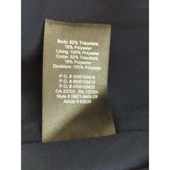 Aritzia Babaton Navy Blue Patricio Crew neck Casual Shift Mini Dress Womens 2 - Picture 10 of 12